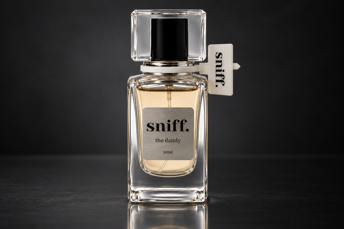 The Dandy — front close-up. 30ml bottle pictured.