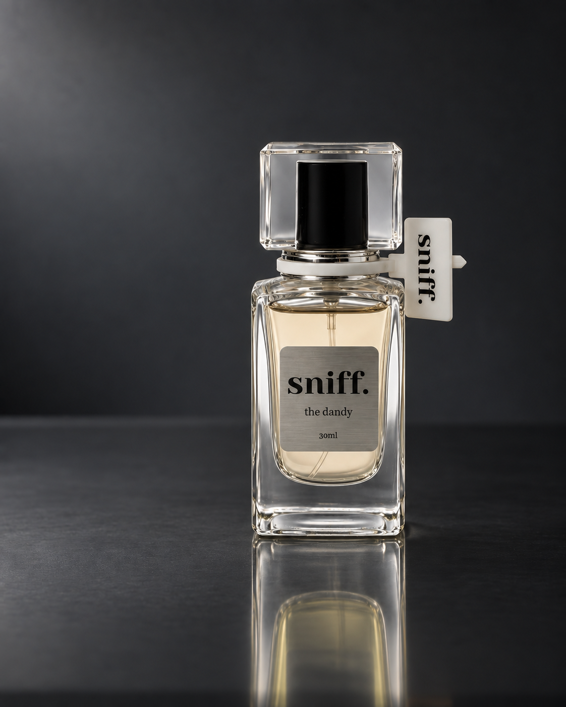 The Dandy — charcoal product photograph. 30ml bottle pictured; select your purchase size.